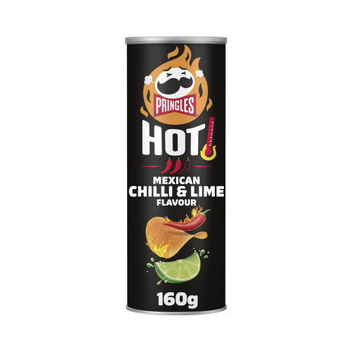 PRINGLES Flame Patatas sabor chilli y lima 160g.