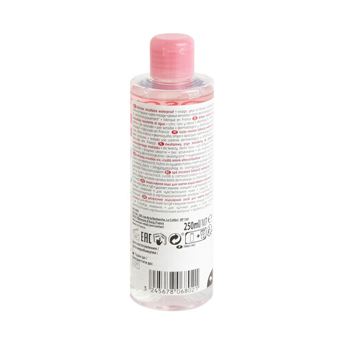 COSMIA Agua micelar desmaquillante bifase, especial pieles sensibles COSMIA 250 ml.
