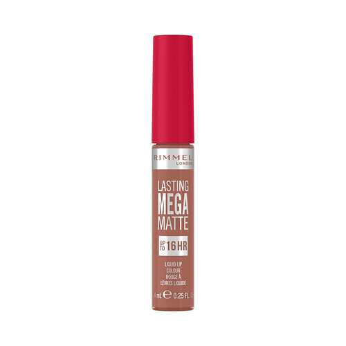 RIMMEL Lasting mega matte tono 700 be my baby Pintalabios líquido de larga duración (16 horas) con acabado mate.