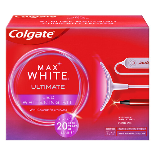 COLGATE Max white ultimate Kit de blanqueamiento dental.