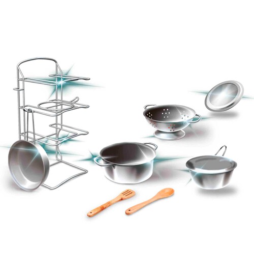 Set De Cocina Metal 8 Piezas ONE TWO FUN ALCAMPO