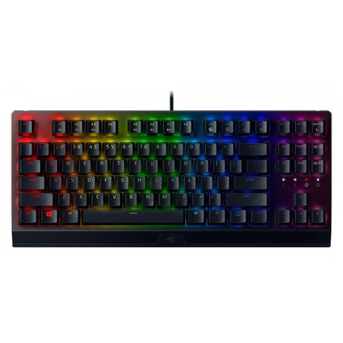 Teclado gaming  mecánico RAZER BlackWidow V3 Tenkeyless, iluminación RGB Chroma.