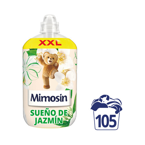 MIMOSÍN Sueño de jazmín Suavizante concentrado con potenciadores de la fragancia 1890 ml, 105 lavados.