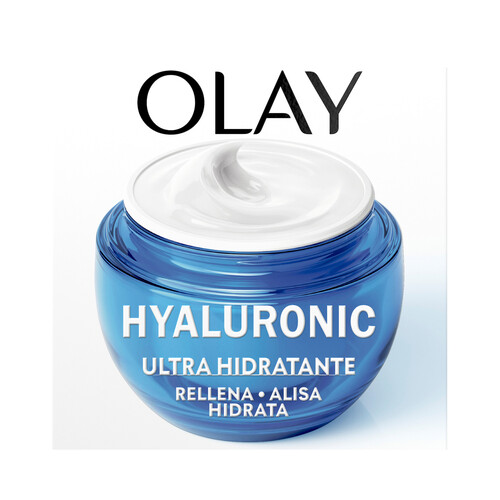 OLAY Hyaluronic Crema facial de día ultra hidratante y rellenadora 50 ml.