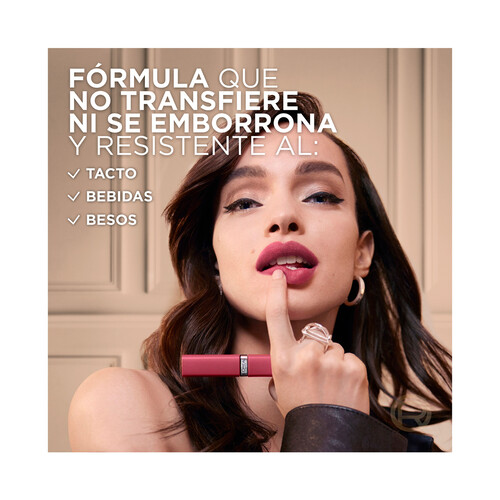 L´ORÉAL PARIS Le matte resistance tono 500 Wine not? Labial líquido con acabado mate de larga duración (16 h).