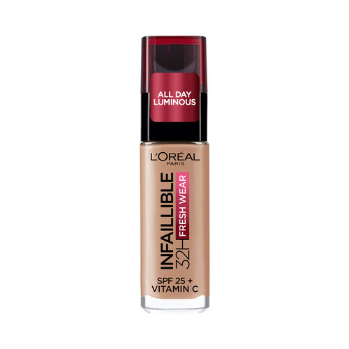 L´ORÉAL PARIS Infaillible 32 h fresh wear tono 225 Base de maquillaje de larga duración y FPS 25.