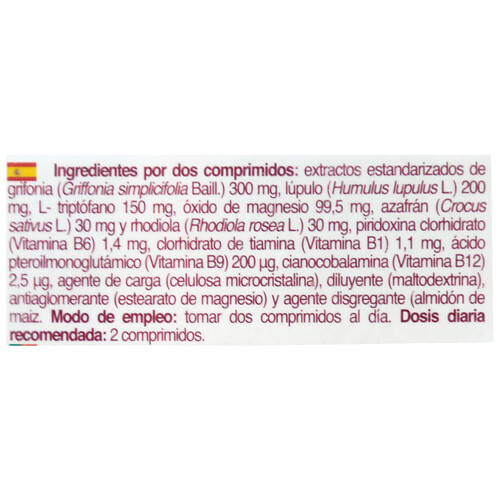 ANSIOMED Mente positiva Complemento alimenticio para un estado de ánimo positivo 45 comprimidos.