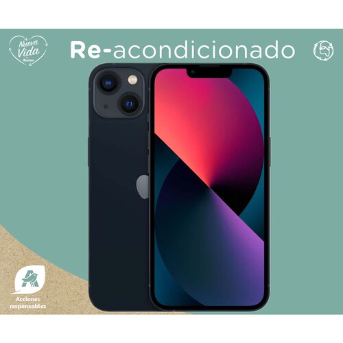 Apple iPHONE 13 128GB medianoche (REACONDICIONADO)