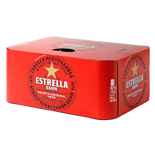 ESTRELLA DAMM Cerveza pack 12 x 33 cl.