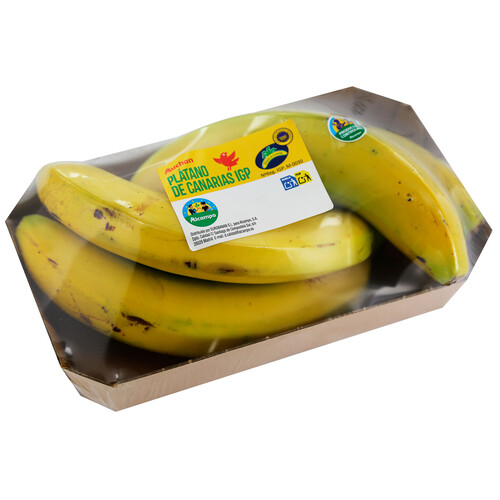 ALCAMPO CULTIVAMOS LO BUENO Plátano de Canarias (Indicación Geográfica Protegida)  bandeja 700 g.