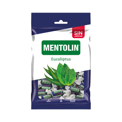 MENTOLÍN Caramelos con sabor a eucalipto sin azúcar con edulcorantes MENTOLÍN 115 g.