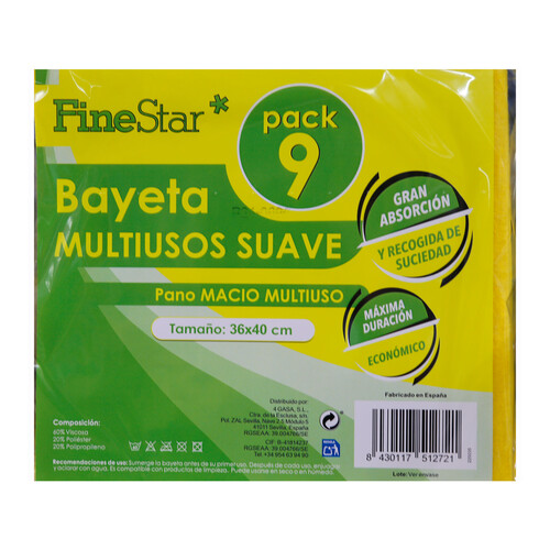 FINESTAR Bayetas suave pc 9