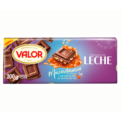 VALOR Chocolate con leche macadamia