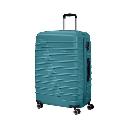 Maleta grande tipo trolley de 76cm, 8 ruedas, color turquesa, AMERICAN TOURISTER.