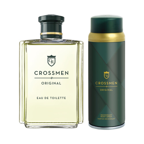 CROSSMEN Original Estuche para hombre con colonia y  desodorante.