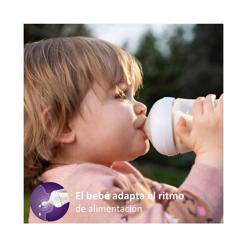 AVENT Natural response de Philips Biberón de 330 ml. con tetina flujo 4, para más de 4 meses,