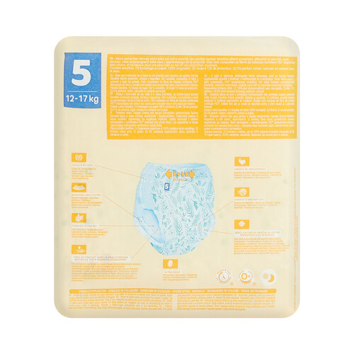 PRODUCTO ALCAMPO Baby sensitive  Pañales talla 5 (12-17 kg) 20 uds.