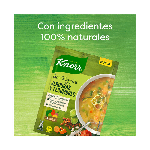 KNORR Sopa deshidratada de verduras y legumbres 68 g.