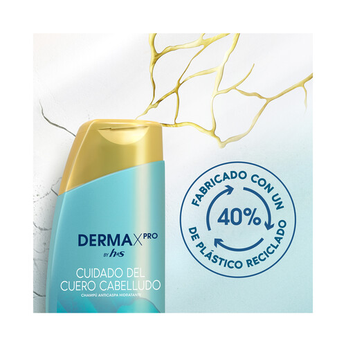 H&S Champú anticaspa hidratante para cuero cabelludo seco H&S Derma X pro 300 ml.