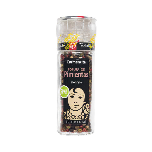 CARMENCITA Pimienta mezcla negra, blanca, verde y rosa CARMENCITA 35 g.