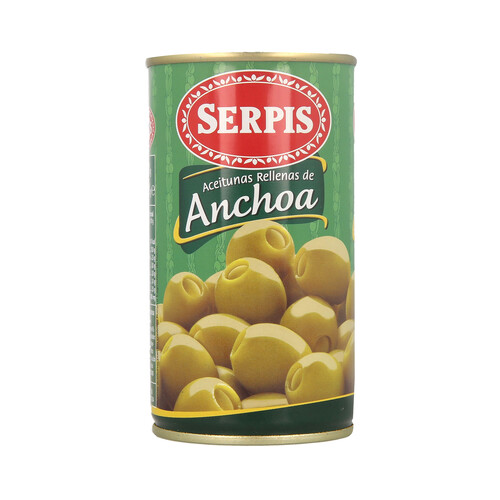 SERPIS Aceitunas rellenas anchoa SERPIS 150 g.