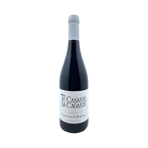 TE CASASTE, LA CAGASTE Vino tinto con D.O. Vinos de Madrid botella 75 cl.