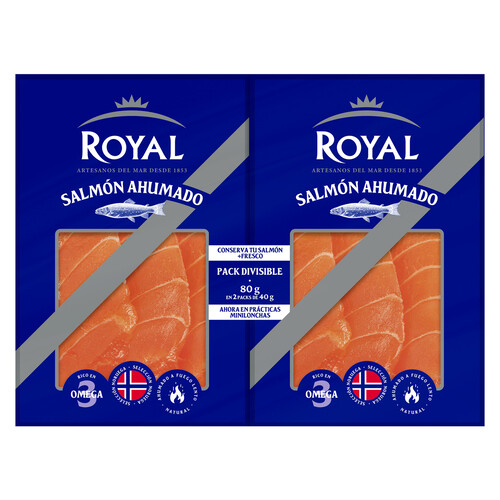 ROYAL Salmón ahumado duo 2 x 40 g.