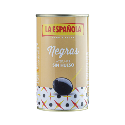 LA ESPAÑOLA Aceitunas negras sin hueso LA ESPAÑOLA 350 g.