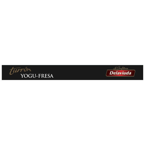 DELAVIUDA Turrón praliné yogur-fresa 200 g.