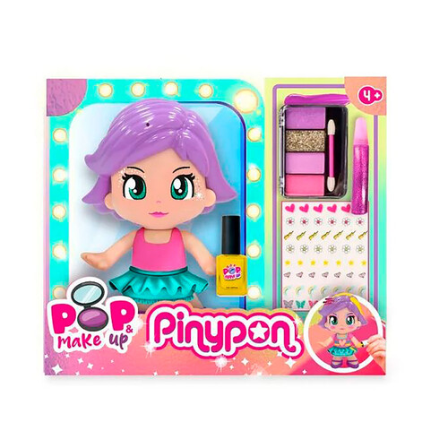 PINYPON Pop & Make Up minimuñeca + maquillaje.