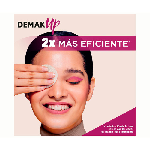 DEMAK UP Discos desmaquillantes ovalados de algodón, con textura de nido de abjea DEMAK UP Expert 50 uds.