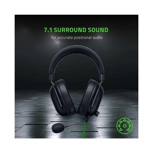 Auriculares gaming RAZER BlackShark V2 X, Sonido envolvente 7.1.