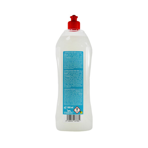 EKOSAN Detergente lavavajillas dermo, algodón EKOSAN, botella de 800 ml.