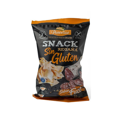 PANCELIAC Regaña sin gluten sabor fuet 80 g. 