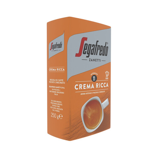 SEGAFREDO CREMA RICCA Café molido intenso I11, 250 g.