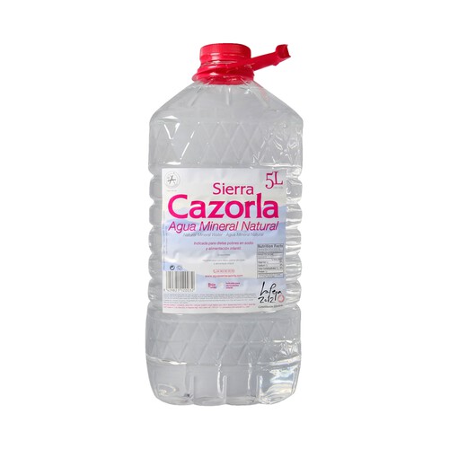 SIERRA DE CAZORLA Agua mineral garrafa de 5 litros