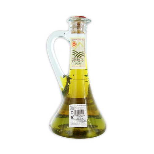 OLEO CAZORLA Aceite oliva virgen extra D.O.P Sierra de Cazorla botella 500 ml.