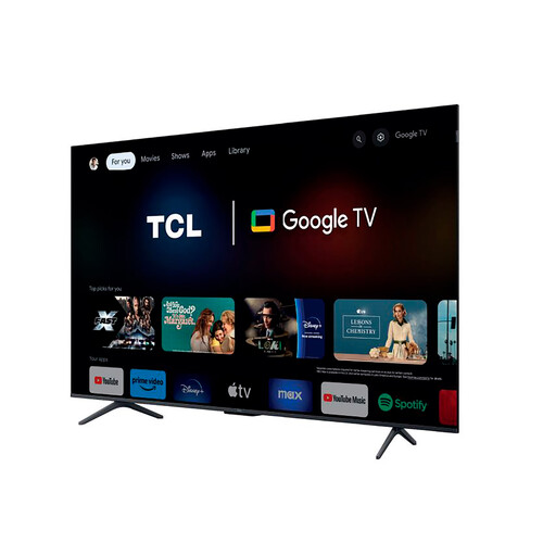 Televisión 139,7 cm (55) QLED TCL 55C655 TV4K, GOOGLE TV, Game Master 3.0, SMART TV, Bluetooth.