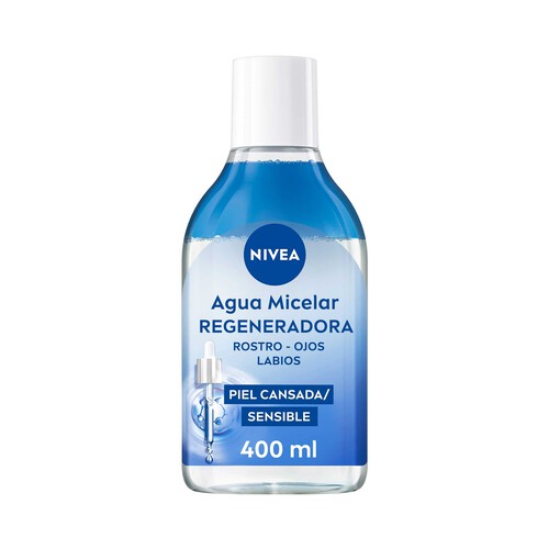 NIVEA Agua micelar con sérum y acción regeneradora para pieles cansadas y / o sensibles 400 ml.