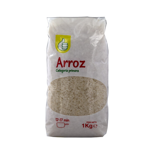 PRODUCTO ECONÓMICO ALCAMPO Arroz redondo de categoria primera 1 kg.