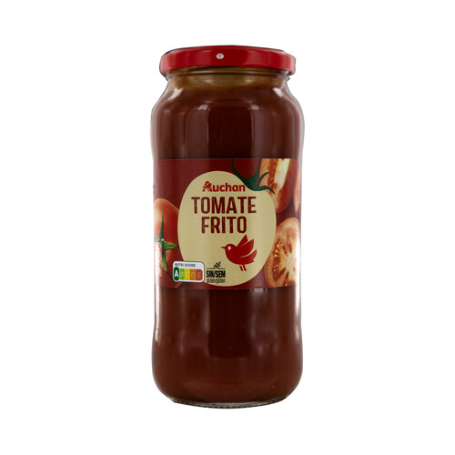 PRODUCTO ALCAMPO Tomate frito, elaborado sin gluten frasco de 550 g.