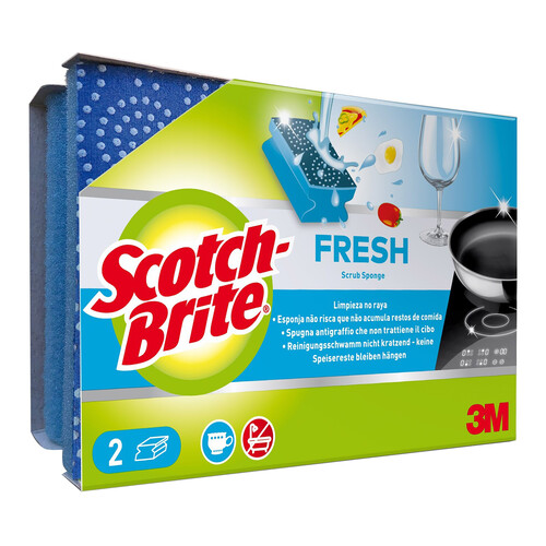 SCOTCH-BRITE Fresh Estropajo salvauñas, que no raya 2 uds.