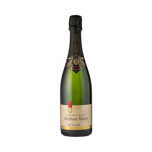 ARTHUR METZ Vino espumos blanco brut millésimé con A.D.P. Crémant d´alsace, elaborado en Francia botella 75 cl.