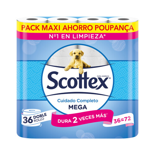 SCOTTEX Megarrollo Papel higiénico 36 uds.