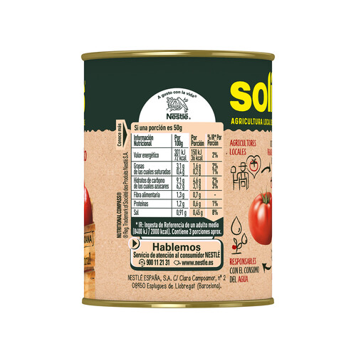 SOLÍS Tomate frito lata de 140 g.