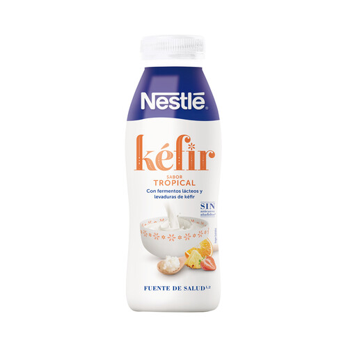 NESLTÉ Kéfir líquido para beber con sabor tropical 491 ml.