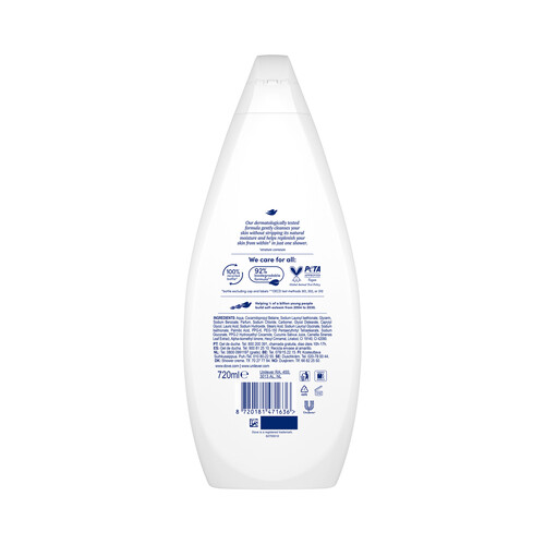 DOVE Fresh care Gel limpieza delicada para ducha o baño 750 ml.