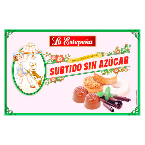 LA ESTEPEÑA Surtido de dulces navideños sin azucares añadidos 285 g.