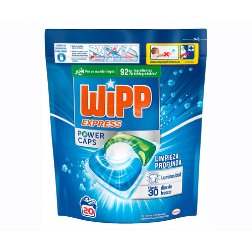 WIPP Power Detergente en cápsulas 22 ds.