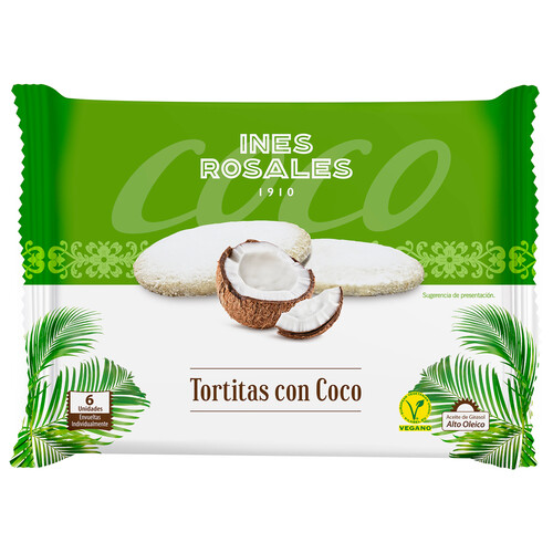 INES ROSALES Tortitas de coco 180 g.